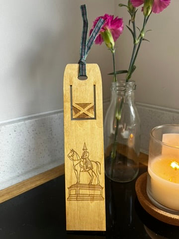 Engraved Wooden Bookmarks - Scottish Line Art