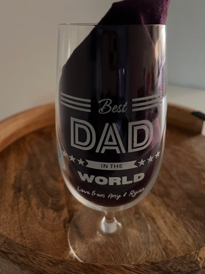 Personalised Beer Glass & Coaster Set