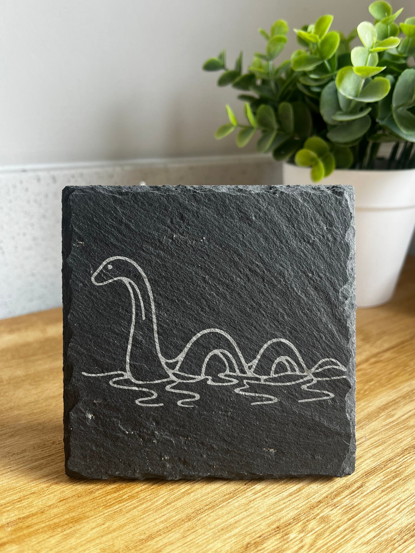 Engraved Slate Coasters - Scottish Line Art