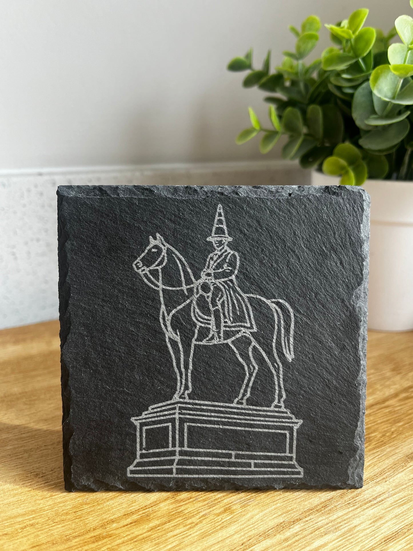 Engraved Slate Coasters - Scottish Line Art