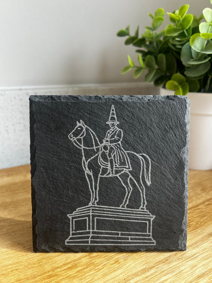 Engraved Slate Coasters - Scottish Line Art