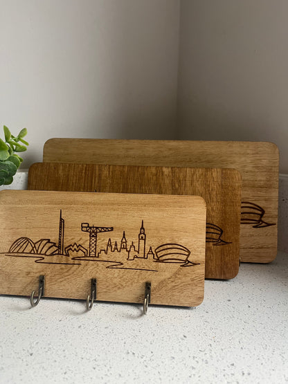 Engraved Key Holders - Scottish Line Art