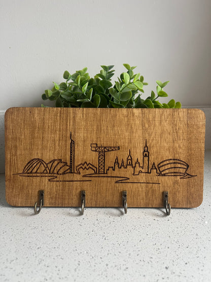 Engraved Key Holders - Scottish Line Art