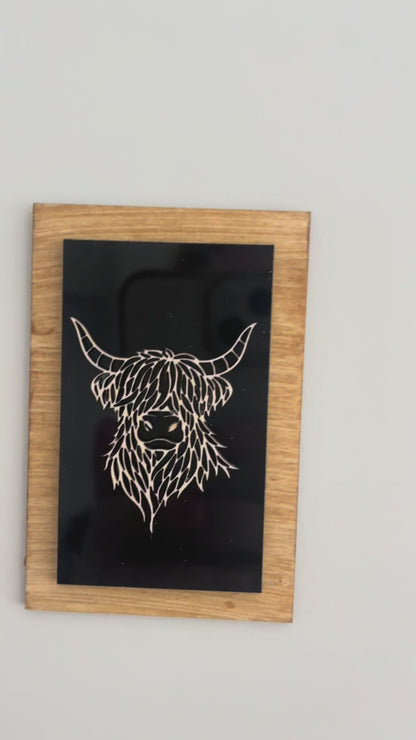 3D Fridge Magnets - Scottish Line Art